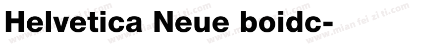 Helvetica Neue boidc字体转换